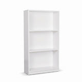 Biblioteca Adore Nino, 3 rafturi, Alb - Stejar, 58x106x23 cm - Alb
