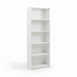 Biblioteca Adore Nurdan, 5 rafturi, 58x170x23 cm - Alb