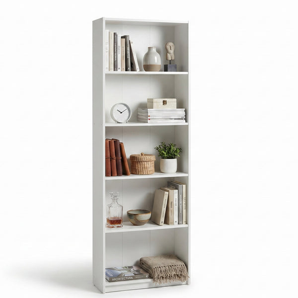 Biblioteca Adore Nurdan, 5 rafturi, 58x170x23 cm