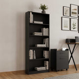 Biblioteca Adore Nurdan, 5 rafturi, 58x170x23 cm - Antracit