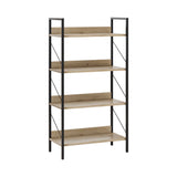 Biblioteca Adore Profile cu 4 rafturi, Stejar, 73x136x35 cm