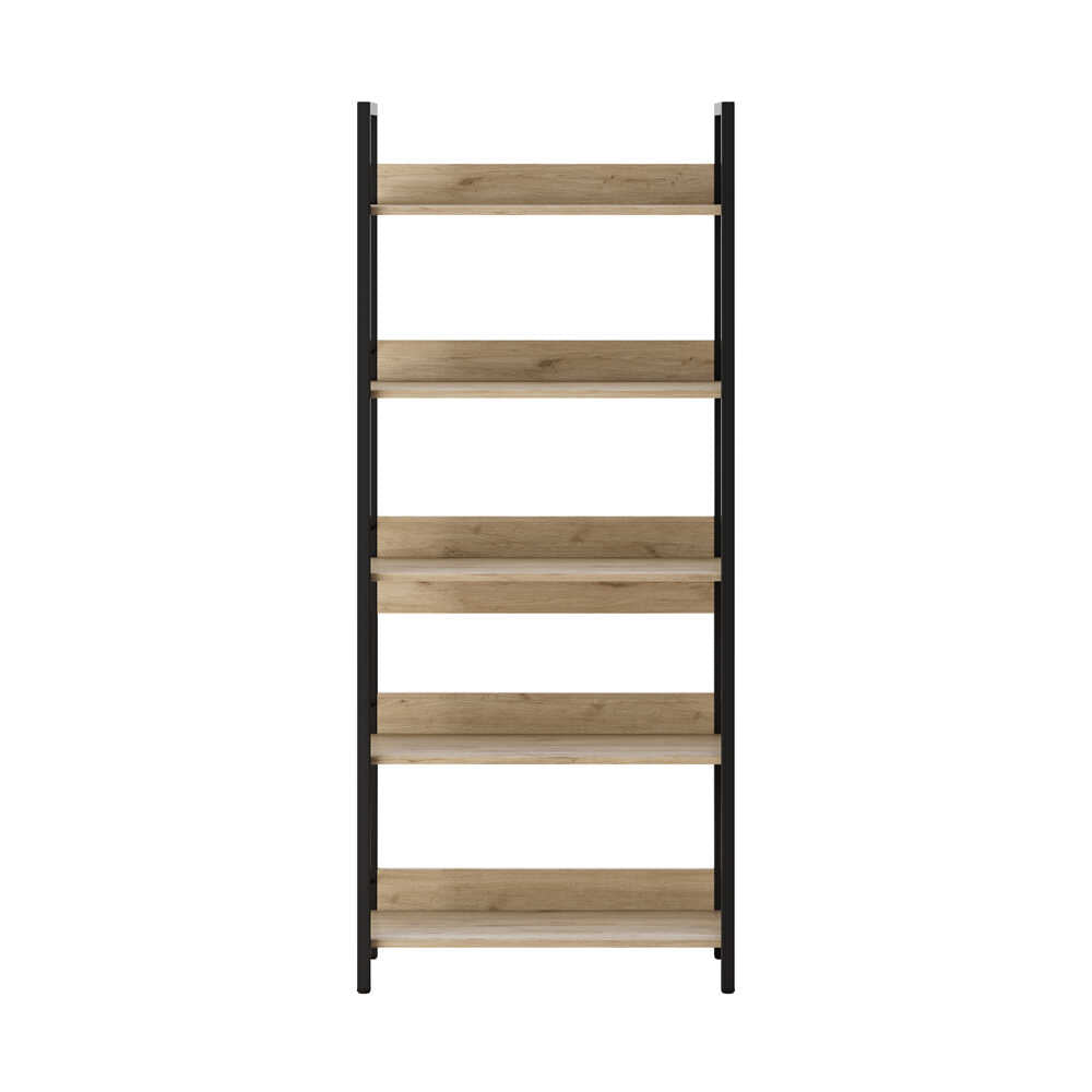 Biblioteca Adore Profile cu 5 rafturi, Stejar, 73x172x35 cm