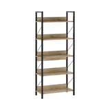 Biblioteca Adore Profile cu 5 rafturi, Stejar, 73x172x35 cm