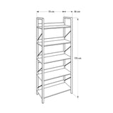 Biblioteca Adore Profile cu 5 rafturi, Stejar, 73x172x35 cm