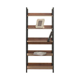 Biblioteca Adore Profile cu 5 rafturi, Alb - Maro - Stejar, 73x172x35 cm - Maro
