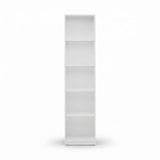 Biblioteca Adore Vargas, 5 Rafturi, Alb, 43x182x26 cm - Alb