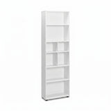 Biblioteca Adore White, 8 rafturi, Alb, 55x187x23 cm