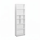 Biblioteca Adore White, 8 rafturi, Alb, 55 x 187 x 23 cm