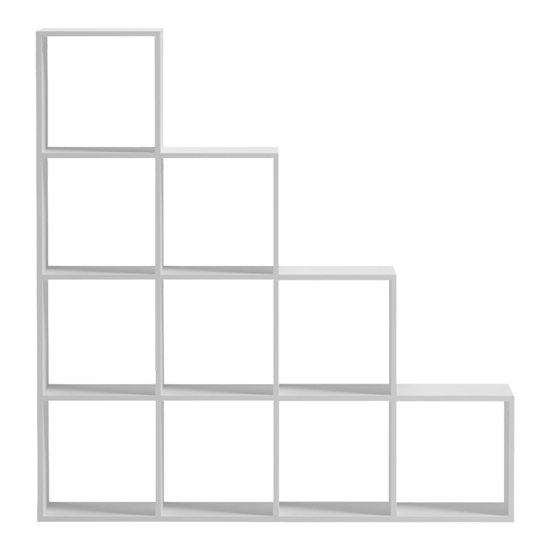 Bibliotecă albă Funcțională  Scala, Modernă, Material Lemn, 130x29x130 cm - WHITE