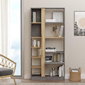 Biblioteca Alive, Alb, 75x25x160 cm, imagine suplimentara