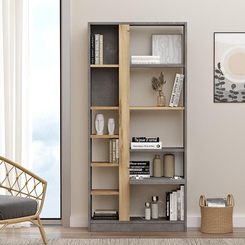Biblioteca Alive, Alb, 75x25x160 cm, imagine suplimentara