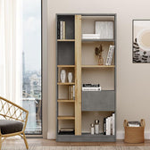 Biblioteca Alive, Alb, 75x25x160 cm, perspectiva suplimentara