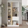 Biblioteca Alive, Alb, 75x25x160 cm, foto produs 9