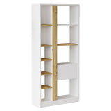 Biblioteca Alive, Alb, 75x25x160 cm