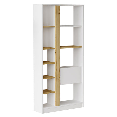 Biblioteca Alive, Alb, 75x25x160 cm
