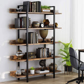 Biblioteca Almond, Nuc, 119x27x185 cm, imagine suplimentara