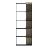 Bibliotecă, antracit-sonoma, 61x22x162 cm
