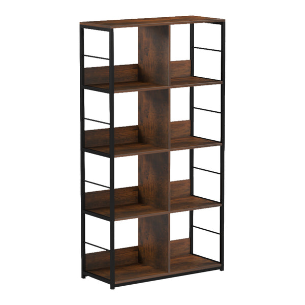 Biblioteca Bocklet, Negru-Maro, 80x33x149 cm