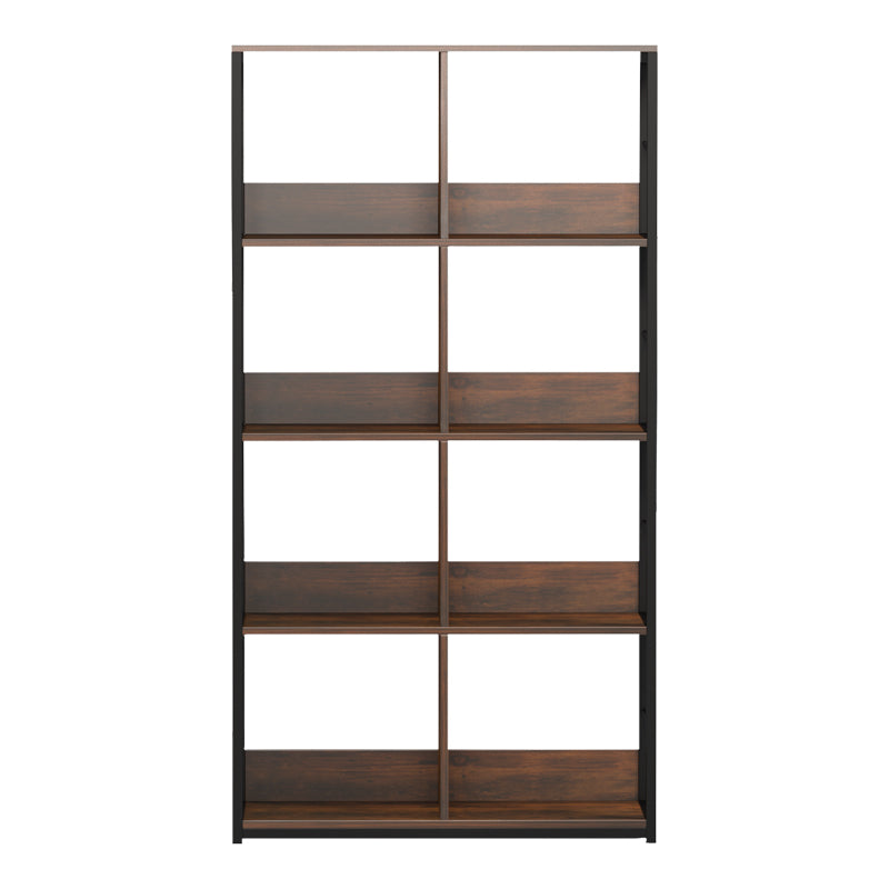 Biblioteca Bocklet, Negru-Maro, 80x33x149 cm