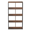 Biblioteca Bocklet, Negru-Maro, 80x33x149 cm Pakoworld, imagine produs 6, Biblioteca, culoare Negru-Maro, dimensiuni 80 33 149 cm