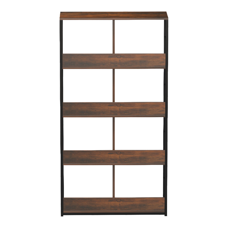 Biblioteca Bocklet, Negru-Maro, 80x33x149 cm