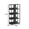 Biblioteca Bocklet, Negru-Maro, 80x33x149 cm Pakoworld, imagine produs 7, Biblioteca, culoare Negru-Maro, dimensiuni 80 33 149 cm
