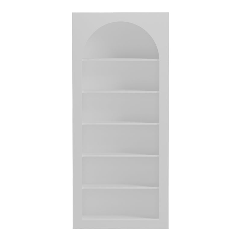 Biblioteca Boke, Alb, 80x32x180 cm