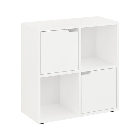 Biblioteca Bookel, Alb, 60x28x60 cm