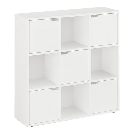 Biblioteca Bookel, Alb, 88x28x89 cm