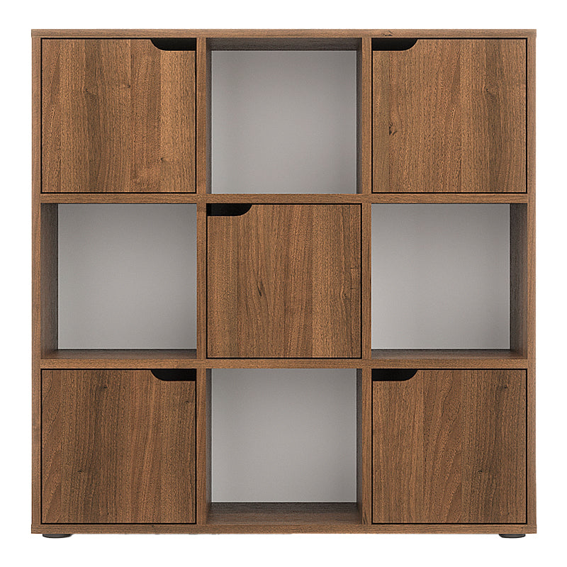Biblioteca Bookel, Alb, 88x28x89 cm - Nuc