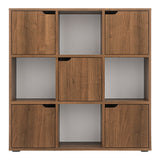 Biblioteca Bookel, Alb, 88x28x89 cm - Nuc