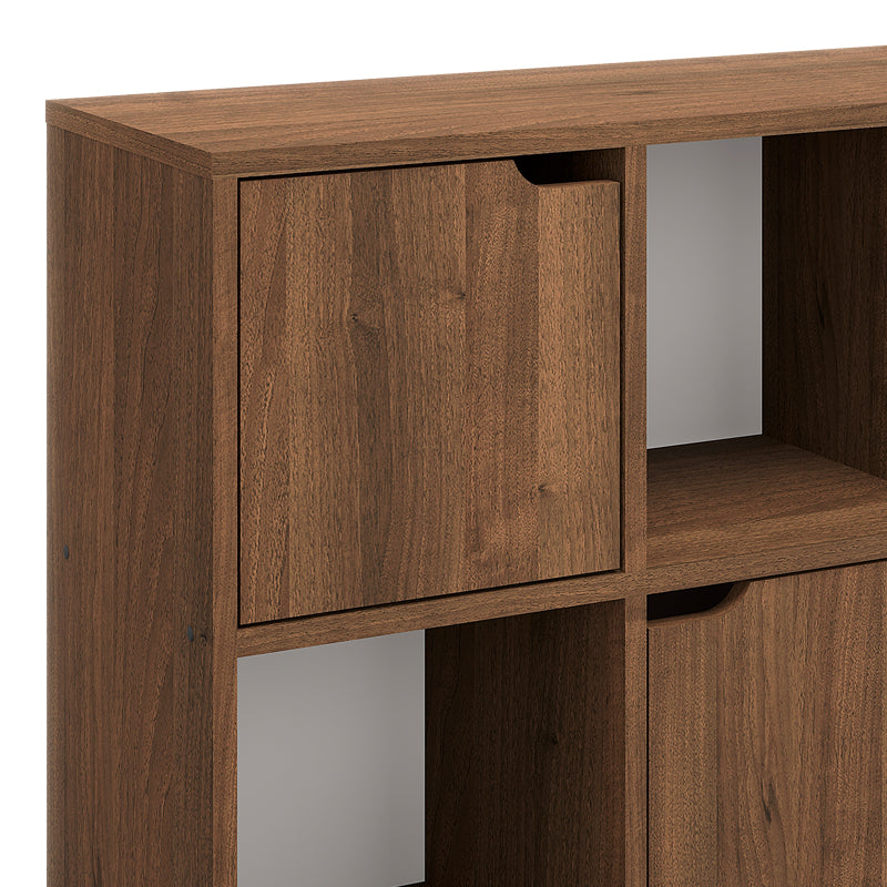 Biblioteca Bookel, Alb, 88x28x89 cm - Nuc
