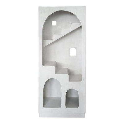 Biblioteca Boolten, MDF, Alb, 80x38x190 cm, detaliu produs