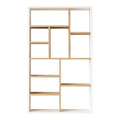 Biblioteca Boteca pentru 10 persoane, Alb, 75x22x124 cm, imagine suplimentara