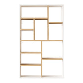 Biblioteca Boteca pentru 10 persoane, Alb, 75x22x124 cm, imagine suplimentara