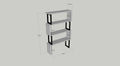 Biblioteca Ceylan Scandinav, Nuc, 80 x 128 x 22 cm