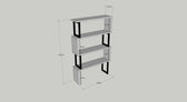 Biblioteca Ceylan Scandinav, Nuc, 80 x 128 x 22 cm