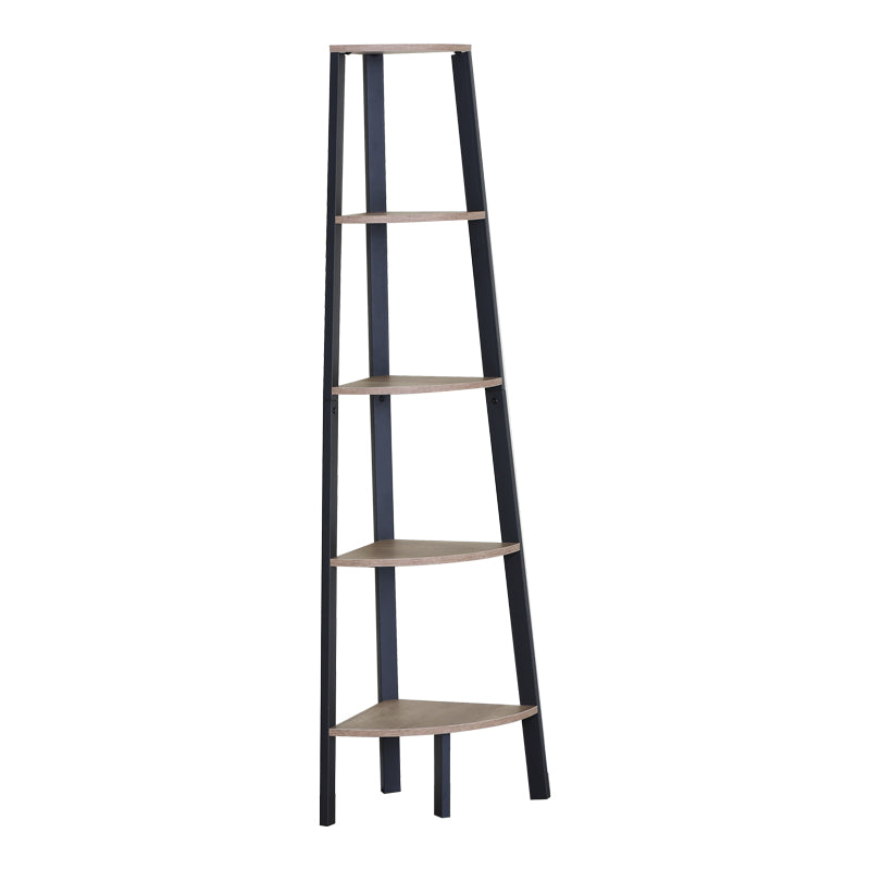 Biblioteca Corner bookcase Arvia, Metal, Stejar, 54x38x161 cm