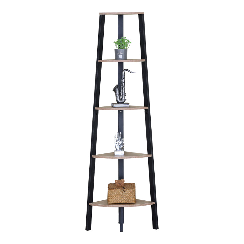 Biblioteca Corner bookcase Arvia, Metal, Stejar, 54x38x161 cm