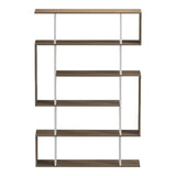 Bibliotecă Mito cu spațiu de organizare, Stil Modern, Material, Sonoma-Antracit, 109x25x161 cm - sonoma - white