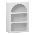 Bibliotecă cu rafturi Emersi, alb, 70x35x100 cm, imagine suplimentara