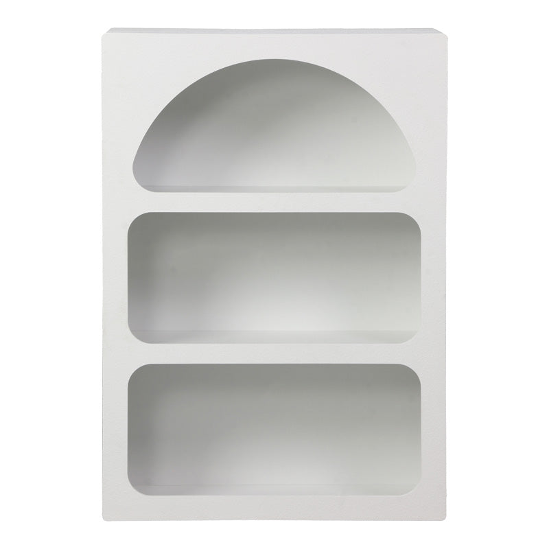 Bibliotecă cu rafturi Emersi, alb, 70x35x100 cm