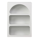 Bibliotecă cu rafturi Emersi, alb, 70x35x100 cm