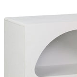 Bibliotecă cu rafturi Emersi, alb, 70x35x100 cm