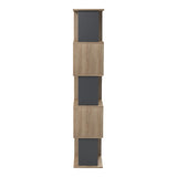 Biblioteca Cubik, 35x30x161 cm - Sonoma-Antracit