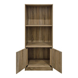 Bibliotecă cu rafturi multiple Tekaro, Modernă, Lemn, antracit, 60x30x120 cm - SONOMA