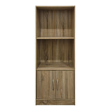 Bibliotecă cu rafturi multiple Tekaro, Modernă, Lemn, antracit, 60x30x120 cm - SONOMA