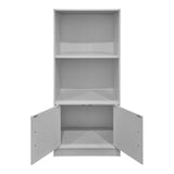 Bibliotecă cu rafturi multiple Tekaro, Modernă, Lemn, antracit, 60x30x120 cm - WHITE