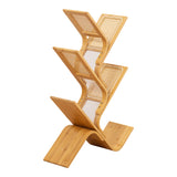 Bibliotecă cu rafturi Tome, Bambus, Natur, 63x20x92 cm
