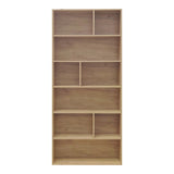 Biblioteca cu sertare Evergin, Stejar, 80x30x180 cm